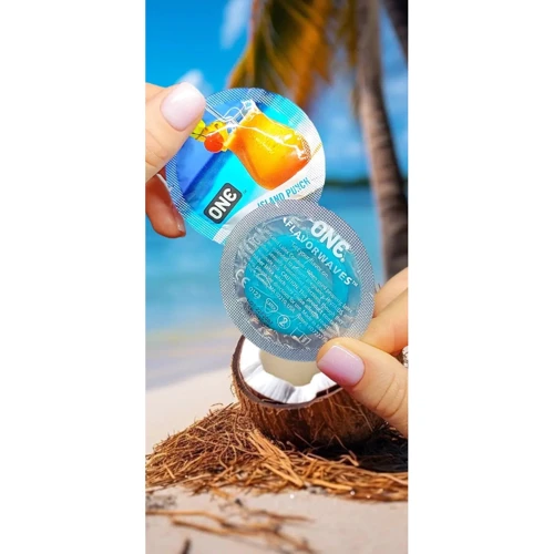 Презерватив ONE FlavorWaves Island Punch, 1 шт: Назначение Оральные