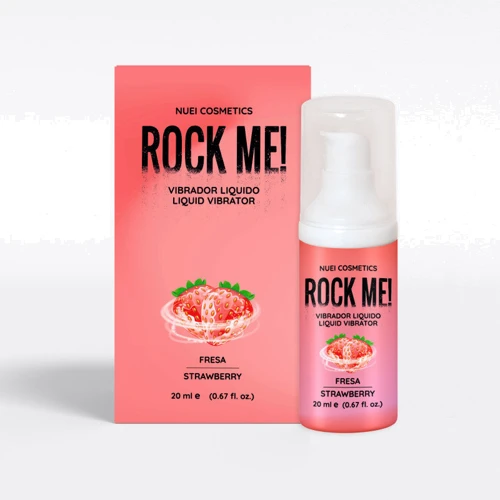 Жидкий вибратор Nuei ROCK ME! 20 мл (клубника)