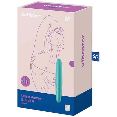 Мини-вибратор Satisfyer Ultra Power Bullet 6 Turquoise: Диаметр, см 2.2