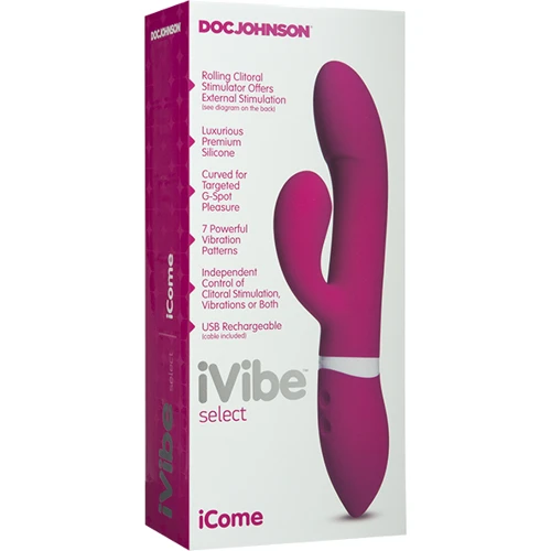 Вибратор iVibe Select iCome 11,5х3,8 см, розовый: Назначение Для точки ДЖИ