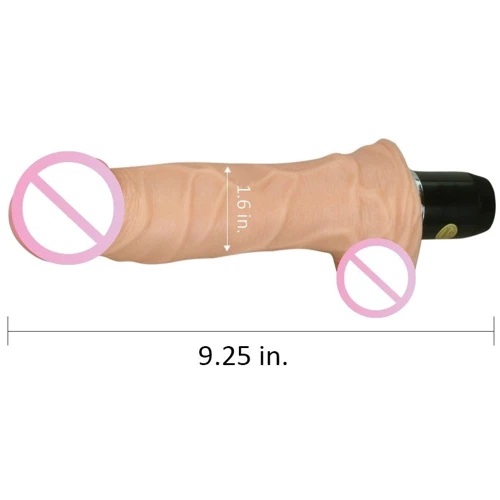 Реалистичный вибратор LOVETOY Reel Feel Flexi Vibrator Flesh 9" (телесный): Тип и форма В виде члена