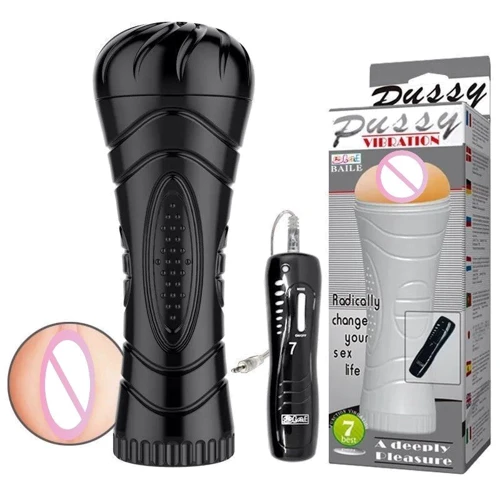 Мастурбатор с вибрацией LYBAILE Masturbator Cup, Vibrating Pussy фото 8