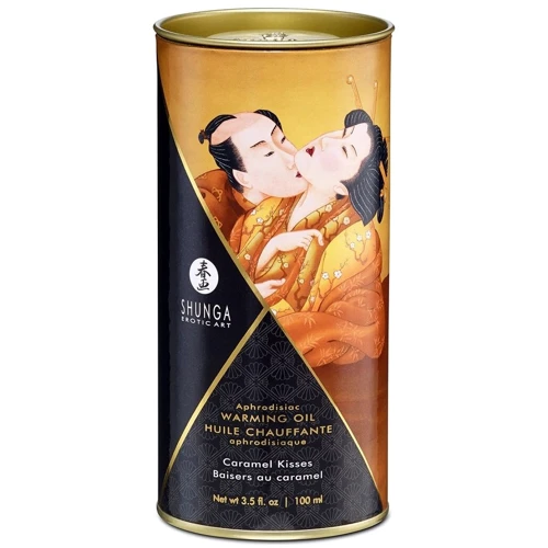 Съедобное согревающее масло Warming Oil Intimate Kisses, 100 мл, карамель: Тип Масло