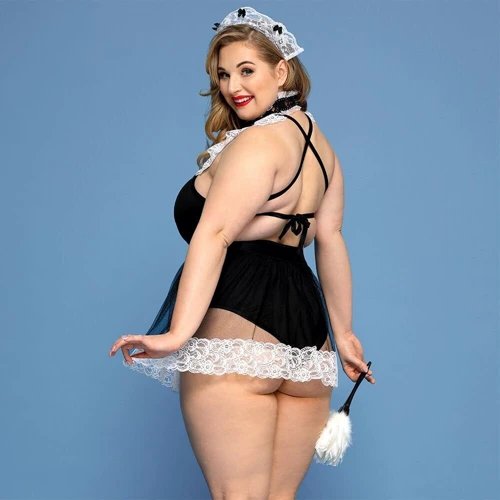Еротичний костюм покоївки JSY P91103 Plus Size: Для кого Для женщин