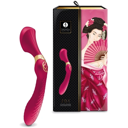 Вибромассажер Shunga Zoa Raspberry, двусторонний: Диаметр, см 3.8