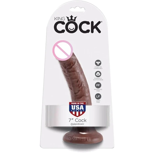 Фаллоимитатор Pipedream King Cock 7 Inch Cock (коричневый): Назначение Вагинальные
