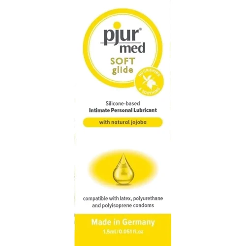 Пробник силіконової змазки pjur MED Soft glide 1.5 мл з маслом жожоба для дуже сухої та чутливої шкіри: Для кого Унисекс