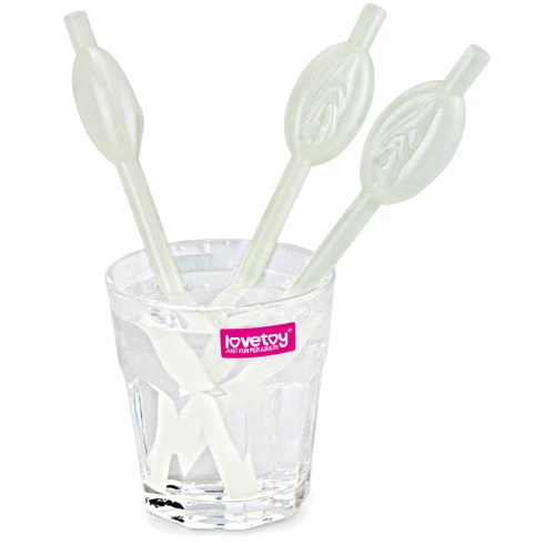 Трубочки LoveToy Glow in the Dark Pussy Straws, 9 шт фото 4