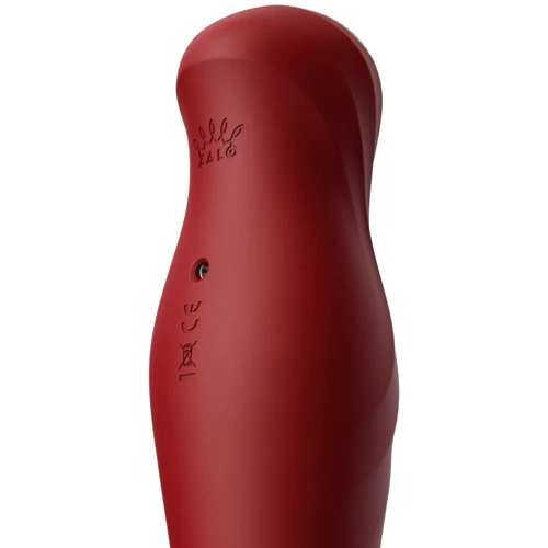 Смартвибратор-пульсатор Zalo — King Wine Red, кристалл Swarovski фото 9