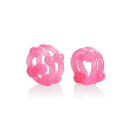 Эрекционные кольца Island Rings Double Stacker, розовый