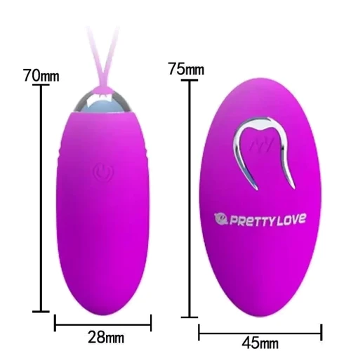 Виброяйцо Pretty Love Jenny с ДУ, BI-014362W-9: Тип управления На дистанционном управлении