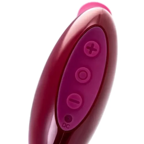 Вакуумний кліторальний стимулятор A-Toys Myrty, burgundy: Довжина, см 9.8