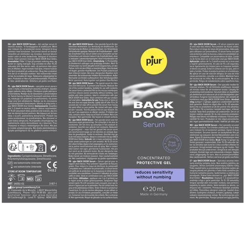 Сироватка для інтенсивного сексу анального Pjur Back Door Anal Comfort Serum, 20 мл: Тип Сироватка