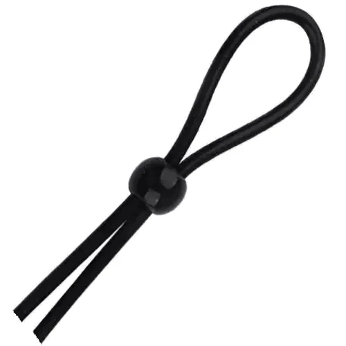 Лассо на пенис с одной фиксирующей бусинкой SKN-LS001 Black: Цвет черный