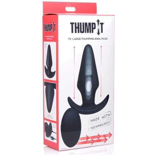 Анальная пробка с толчками ThumpIt 7X Medium Thumping Anal Plug: Материал Силикон