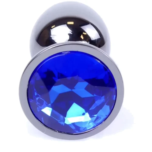 Анальная пробка BOSS of TOYS Boss Series - Jewellery Dark Silver PLUG Dark Blue S (BS6400032) фото 7