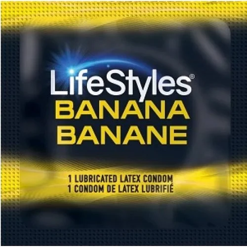 Ароматизований презерватив Lifestyles - Flavors banana, 1 шт