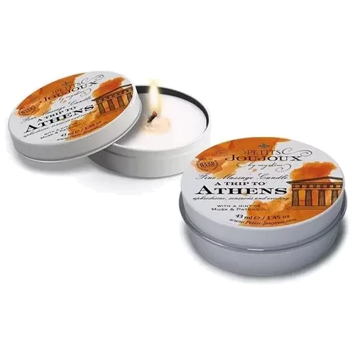 Массажная свечa Mystim Petits Joujoux - Athens - Musk and Patchouli (43 мл): Особенности С ароматом
