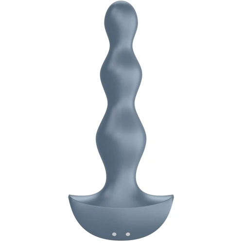 Анальний стимулятор-намистини з двома моторами Satisfyer Lolli-Plug 2 (ice blue): Наявність вібрації  є