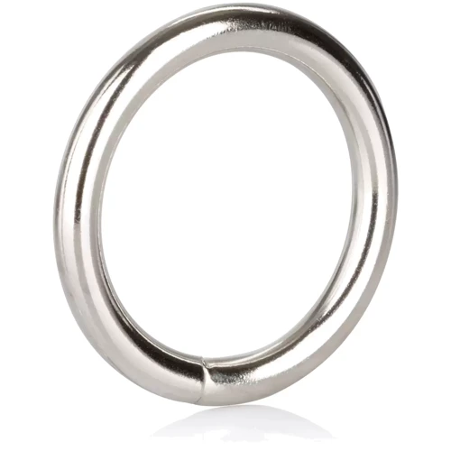 Металлическое эрекционное кольцо CalExotics Silver Ring Medium , 3,8 см: Цвет серебристый
