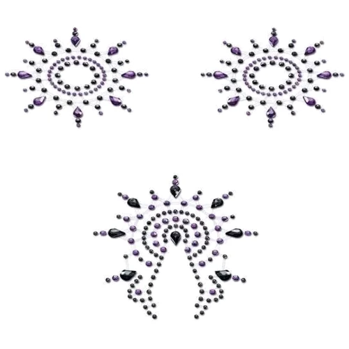 Пестіс Petits Joujoux Gloria set of 3 - Black / Purple