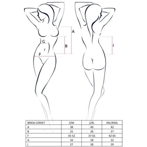 Еротичний корсет Passion BRIDA CORSET red L / XL: Для кого Для жінок