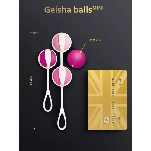 Інтимні кульки для початківців Gvibe Geisha balls Mini Pink фото 9