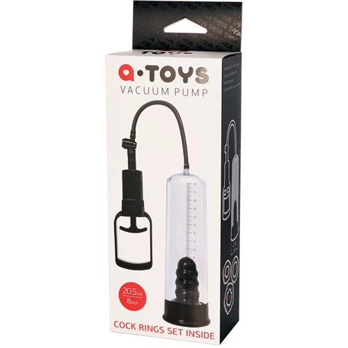 Вакуумная помпа с эрекционными кольцами Toyfa A-Toys Vacuum Рump: Тип Помпа для члена