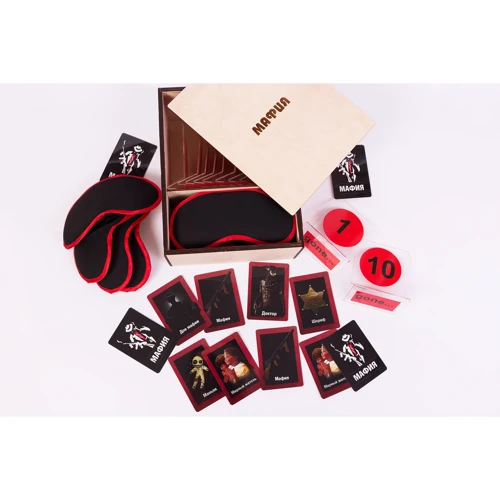 Настольная игра Fun Games Shop Мафия в дереве делюкс FGS: Тип Детские