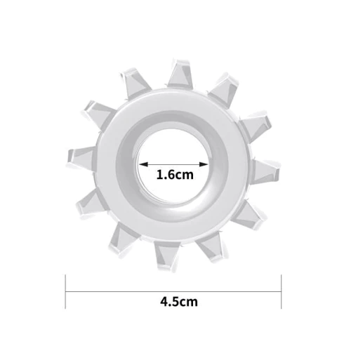 Эрекционное кольцо LoveToy POWER PLUS Cockring, Clear: Цвет прозрачный