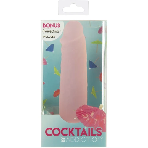 Фалоімітатор на присосці ADDICTION Cocktails Peach Bellini: Довжина проникнення, см 13.3