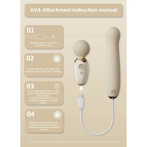 Стимулятор Zalo AVA Attachment Sakura Pink для смарт-вибромассажера Zalo – AVA: Назначение Вагинальные