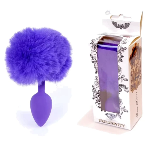 Анальная пробка S с хвостом BOSS of TOYS Boss Series - Silicon PLUG Bunny Tail Purple, BS6400101: Для кого Унисекс