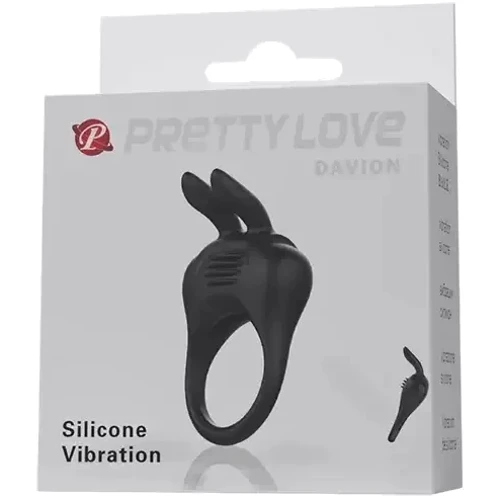 Кільце ерекційне серії Pretty - DAVION Silicone Vibration, BI-210264 фото 5