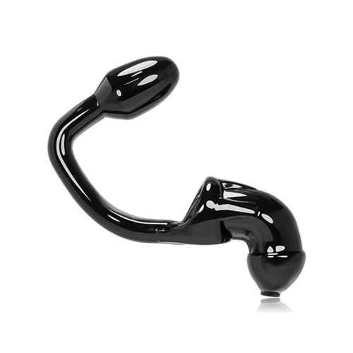 Сексуальный замок для пениса с анальной пробкой Oxballs TAILPIPE Cock Cage Anal Lock от Mister B, 9x3 см