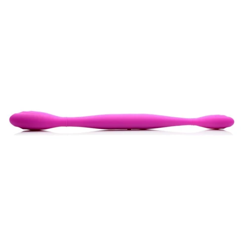 Inmi Double Thump 7x Rechargeable Silicone Double Dildo - подвійний гнучкий вібратор, 37х3,8 см: Тип і форма Двусторонние