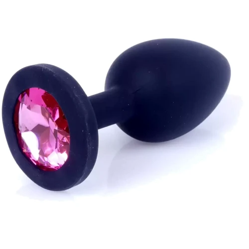 Анальная пробка Boss Series - Jewellery Black Silicon PLUG Medium Pink (BS6400087) фото 7