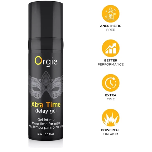 Гель-пролонгатор Orgie Xtra Time Delay Gel, 15 мл, на водній основі, без анестетиків фото 3