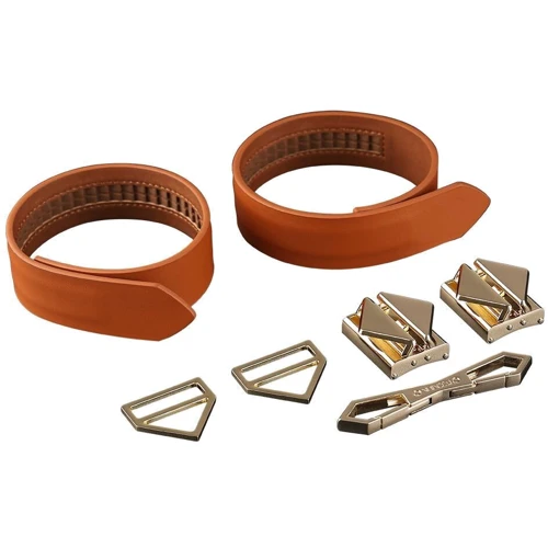 Наручники LOCKINK Wristcuffs/Anklecuffs Brown Set фото 4