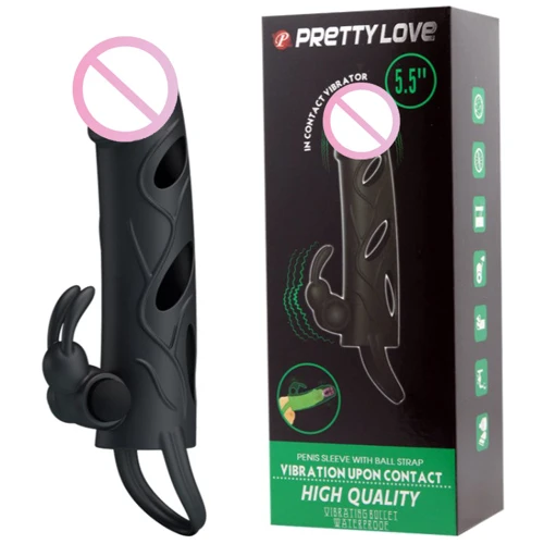 Насадка на член LYBAILE Pretty Love Penis Sleeve 5.5 "Black