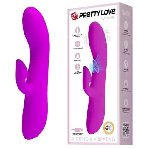 Вибратор с вакуумной стимуляцией клитора Pretty Love - Massage, BI-014395 фото 9