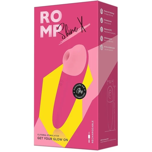 Вакуумний кліторальний стимулятор Romp Shine X: Довжина, см 14.2