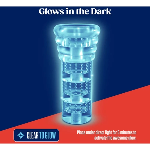Мастурбатор Rize by Blush Luz Glow in the Dark Masturbator Clear фото 8