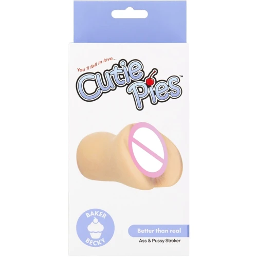 Мастурбатор-вагина и попка Cutie Pies Baker Becky Vagina & Ass Masturbator (вибропуля в подарок): Тип Вагина и анус