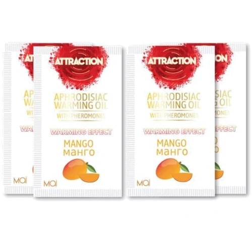 Пробник масажного масла з феромонами MAI PHEROMON MASSAGE OIL MANGO (10 мл)