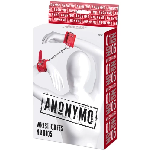 Наручники Toyfa Anonymo Wrist Cuffs № 0105, red фото 9