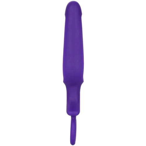 Анальна пробка Pipdream Silicone Groove Probe, 10,25х3,25 см, фіолетовий: Особливості З кільцем, водонепроникні