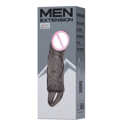 Насадка-презерватив Men extension, BI-026210-1: Материал TPR (термопластичная резина)
