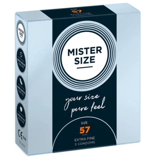 Презервативы Mister Size 57 мм: Текстура Гладкие