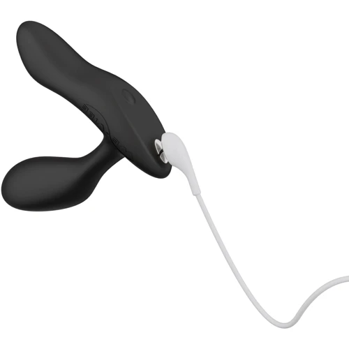 Смарт-вибромассажер простаты We-Vibe Vector+ Charcoal Black: Наличие вибрации Есть